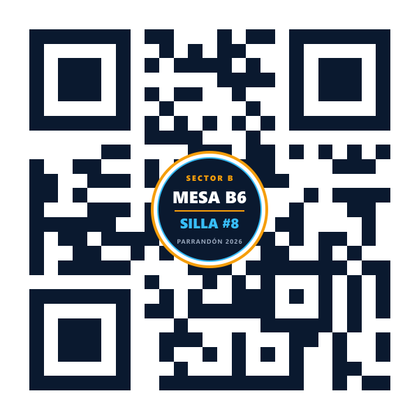 QR Mesa B6 Silla 8
