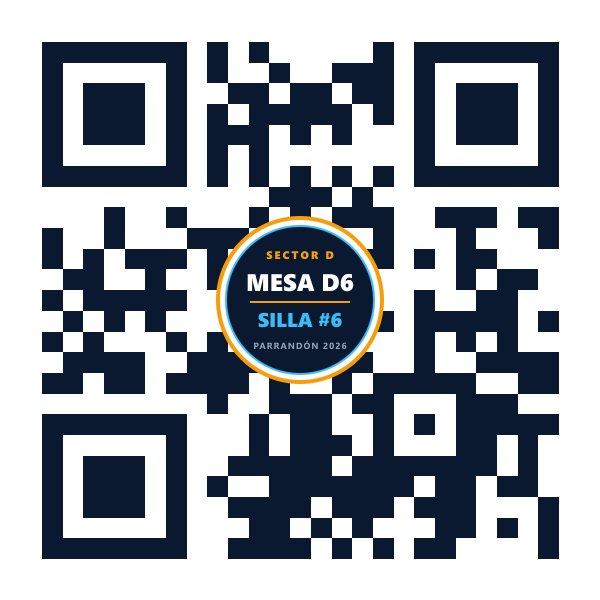 QR Mesa D6 Silla 6