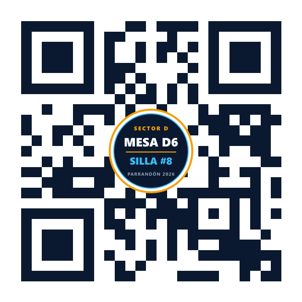 QR Mesa D6 Silla 8