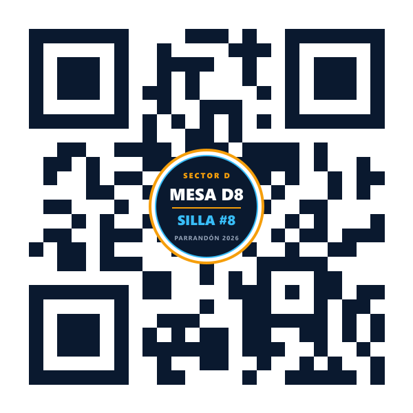 QR Mesa D8 Silla 8