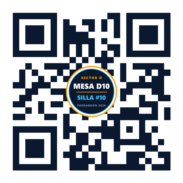 QR Mesa D10 Silla 10